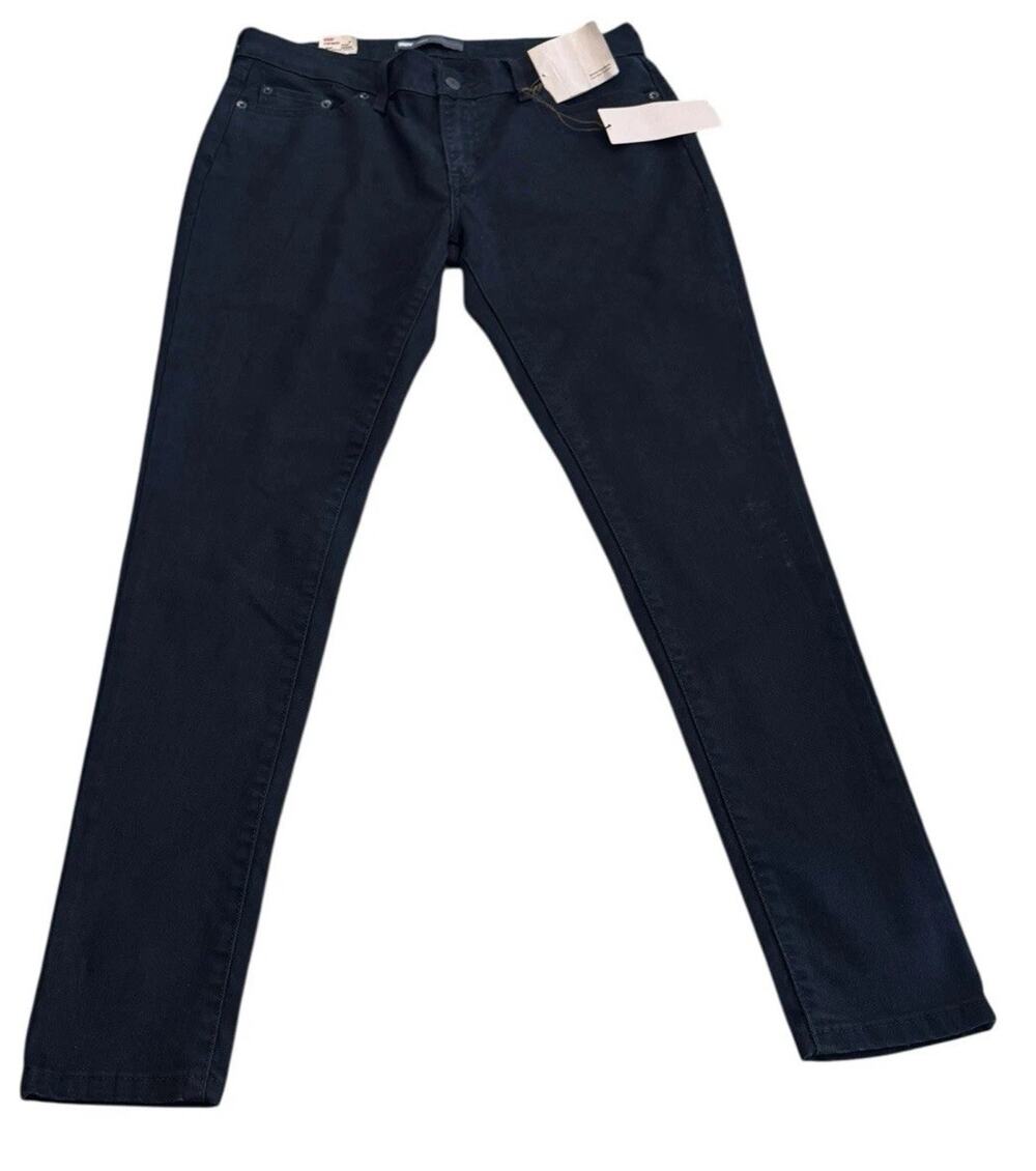 New Levi's 535 Legging Jeans Black Stretch Super Skinny Women's Size 32 NWT